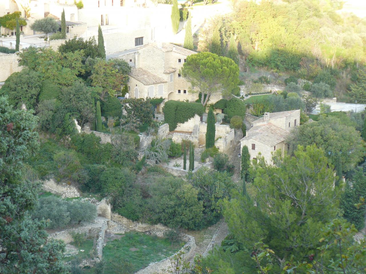 Vue sur les habitations, Gordes